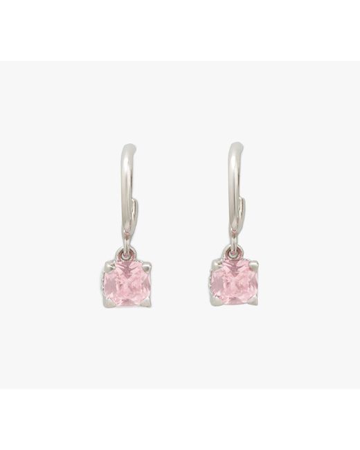 Kate Spade Pink Little Luxuries 6mm Square Huggies