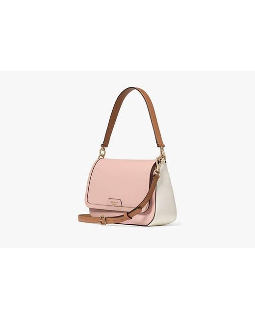 Kate Spade Pink Hudson Colorblocked Convertible Flap Shoulder Bag