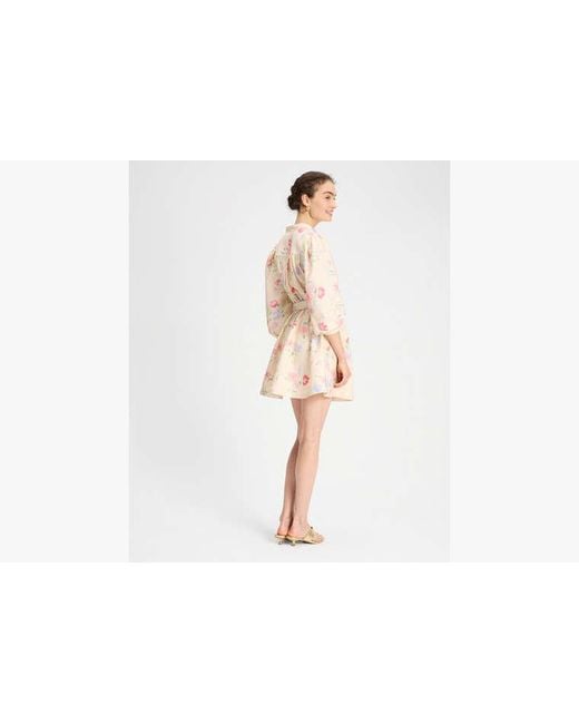 Kate Spade Whimsical Garden Belted Shirt Dress in Pink | Lyst