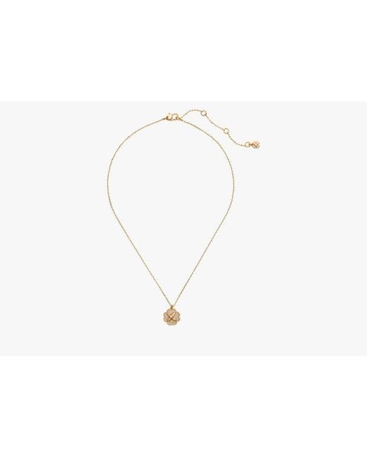 Kate Spade White Heritage Bloom Mini Pendant