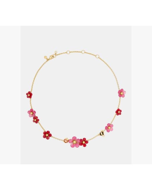 Kate Spade White Summer Daze Flower Scatter Necklace