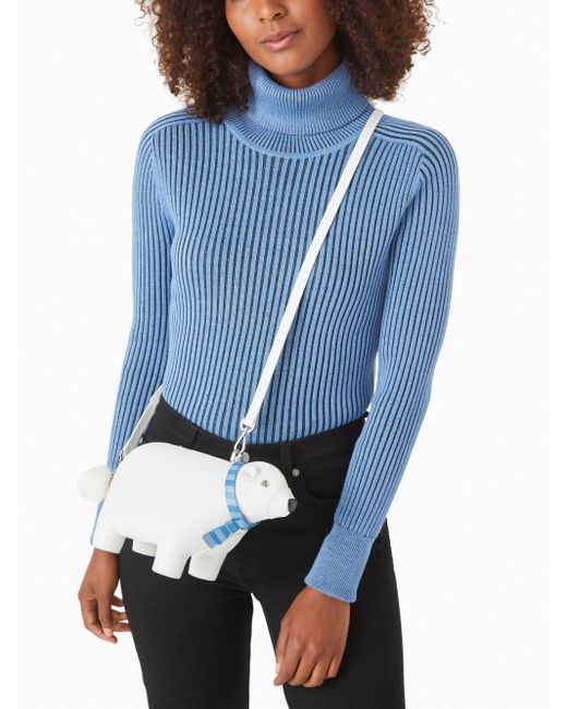Kate Spade Arctic Friends Polar Bear Crossbody Bag in Blue Lyst