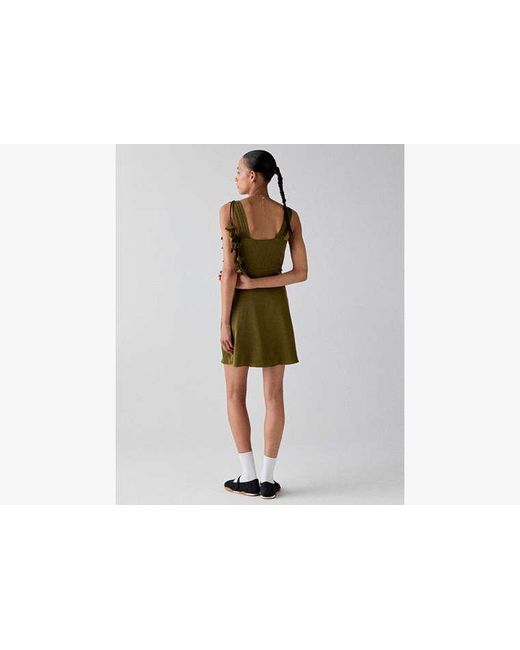 Kate Spade Green Florette Mini Slip Dress