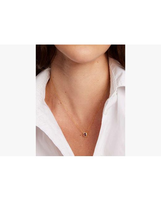 Kate Spade White Kate Spade Fine Time To Shine Gem Pendant
