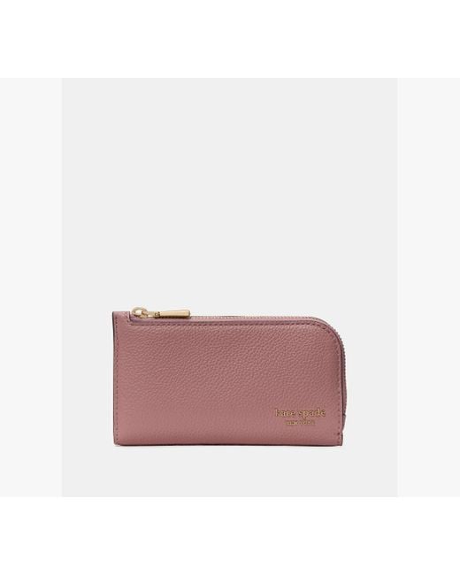 Kate Spade Pink Devin Klapp-Portemonnaie, Schmal, Klein