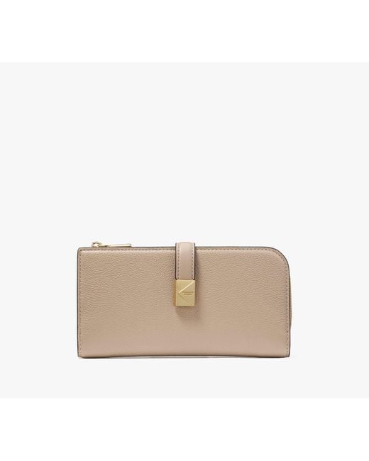Kate Spade Natural Deco Zip Slim Wallet