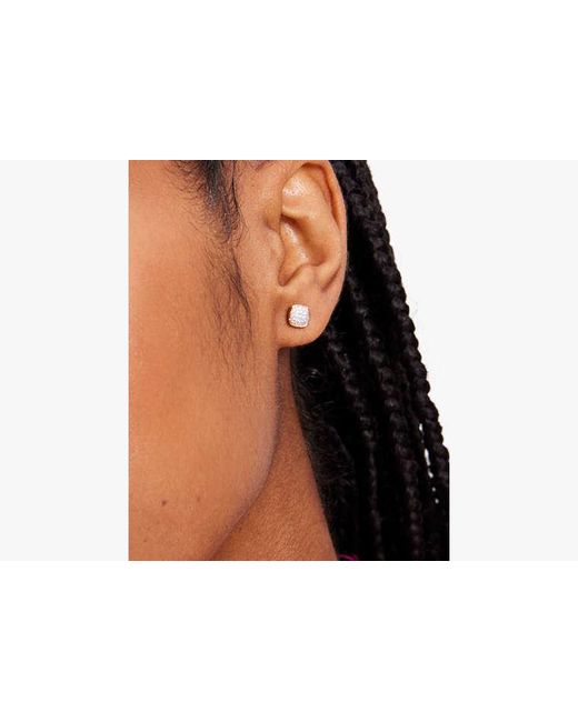 Kate Spade White Fine Time To Shine Pavé Diamond Studs