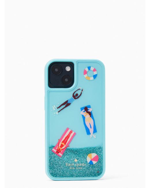 Kate Spade Poolside Splash Iphone 13 Case in Blue Lyst Australia