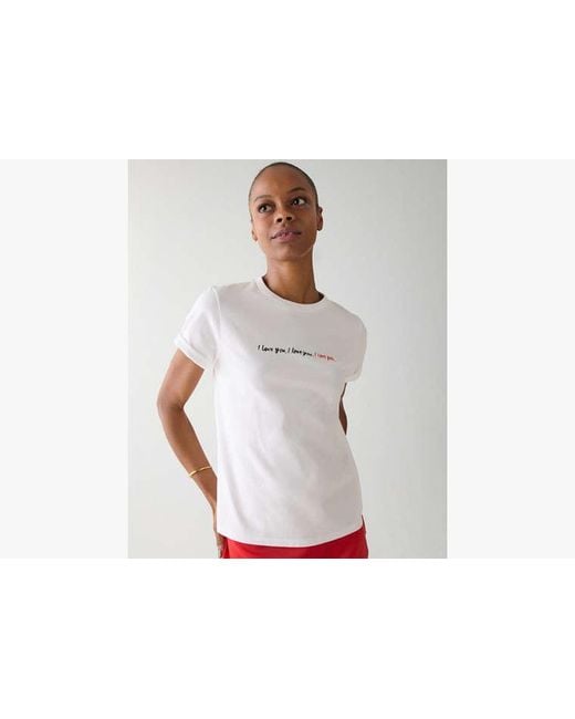 Kate Spade White I Love You Tee