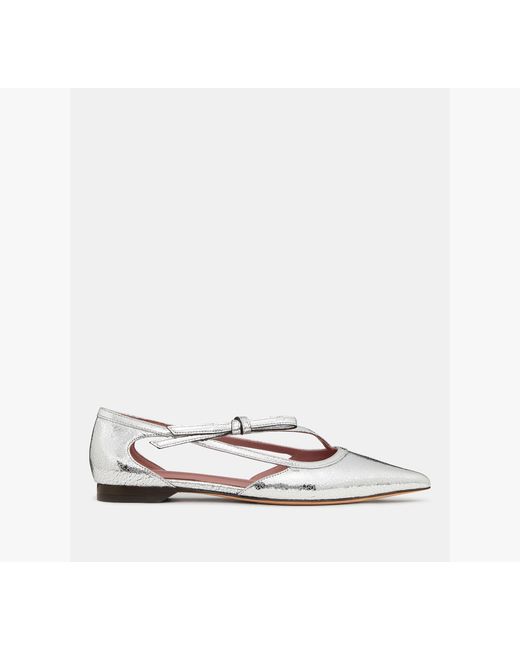 Kate Spade White Loop Flat