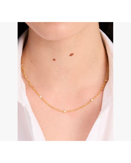 Kate Spade Natural One In A Million Chain & Crystal Necklace