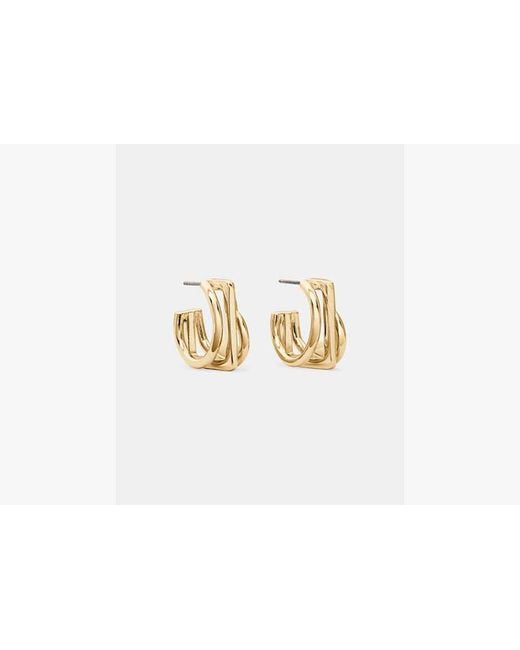 Kate Spade Metallic Geo Pop Stacked Hoops