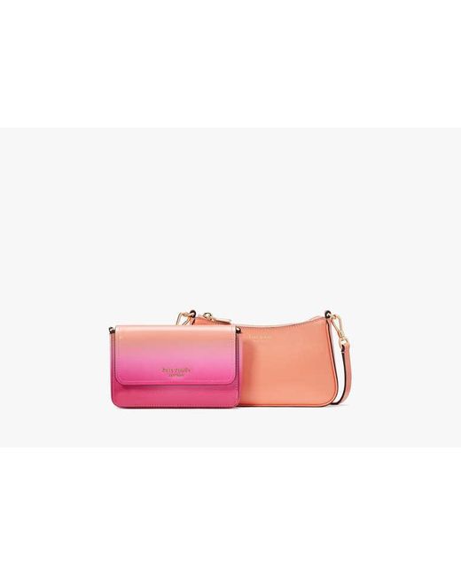 Kate Spade Pink Double Up Ombre Umhängetasche