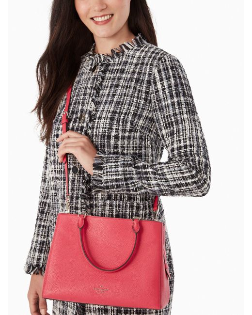 triple compartment satchel