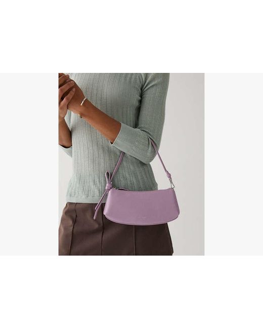 Kate Spade Purple Kate Spade Loop Glazed Pochette Bag