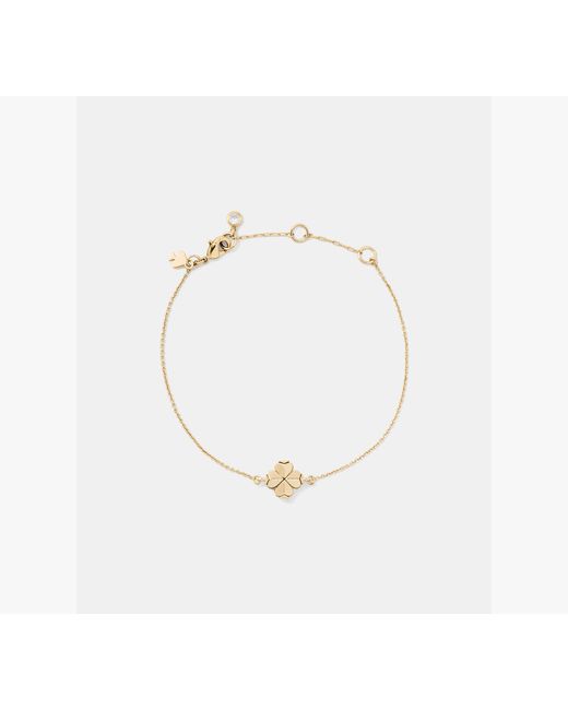 Kate Spade White Spade Flower Solitaire Bracelet