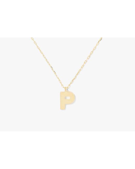 Kate Spade White Kate Spade Fine Love Letter P Initial Pendant
