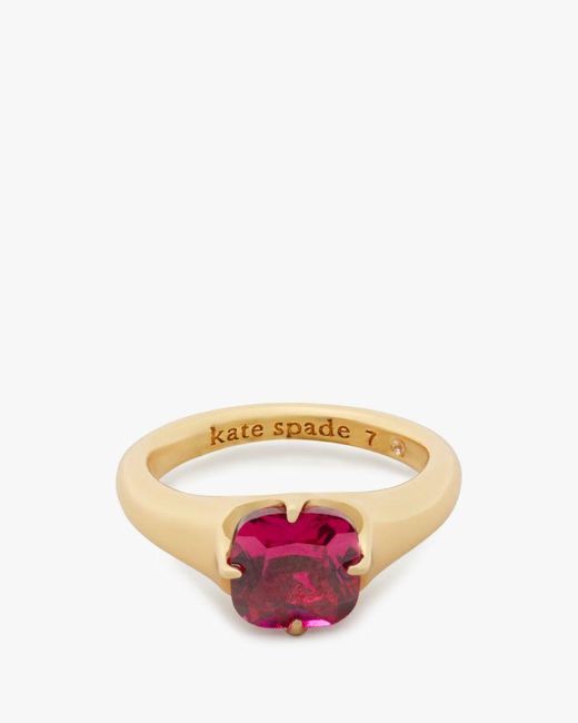 Kate Spade Pink Pop Of Joy Solitaire Ring