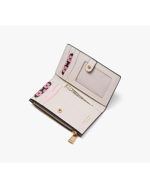 Kate Spade Pink Morgan Colorblocked Small Slim Bifold Wallet