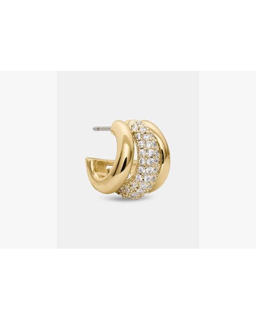 Kate Spade White Kate Spade Tiny Twinkles Pave Trio Huggies Earring