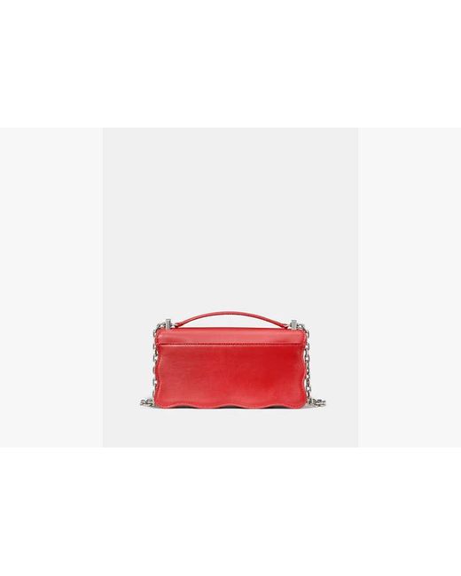Kate Spade Red Deco Wavy Mini Crossbody Bag