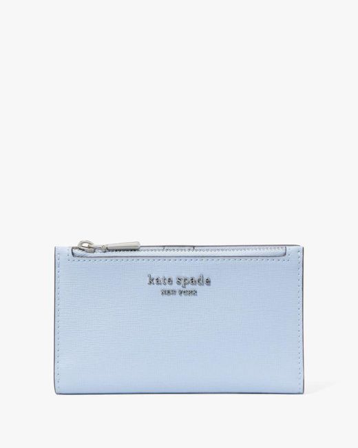 Kate Spade Blue Morgan Small Slim Bifold Wallet