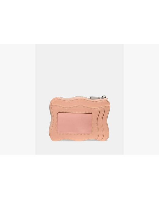 Kate Spade Natural Wavy Mini Zip Card Case
