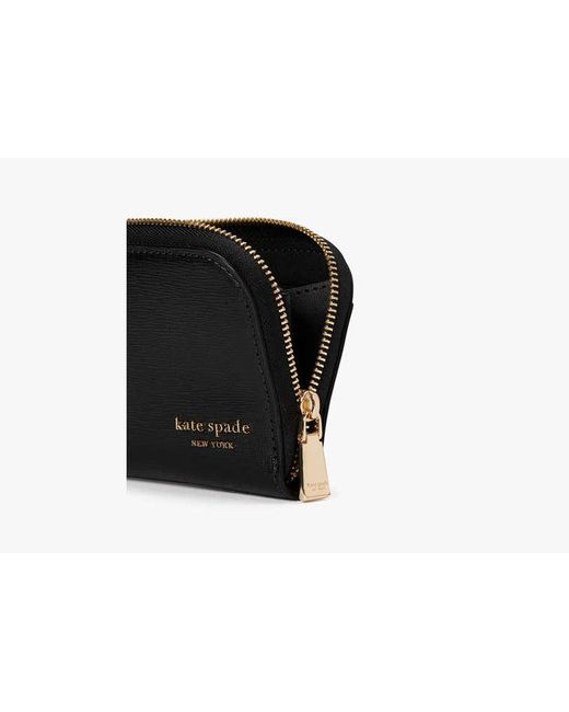 Kate Spade Black Devin Zip Card Case