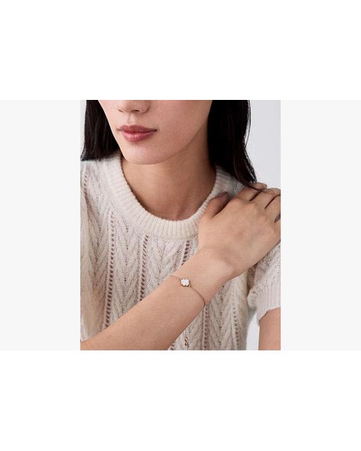 Kate Spade White Spade Flower Solitaire Bracelet