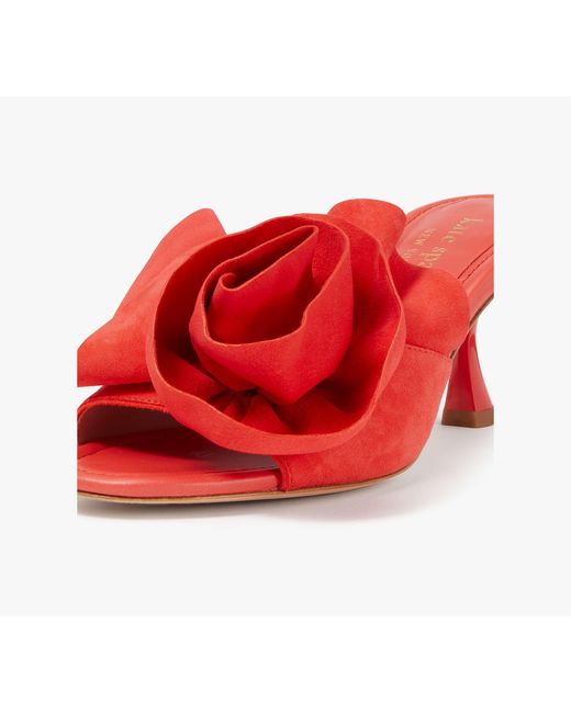 Kate Spade Red Flourish Heeled Sandal