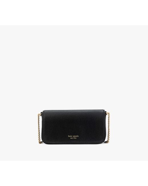 Kate Spade Black Devin Flap Chain Wallet