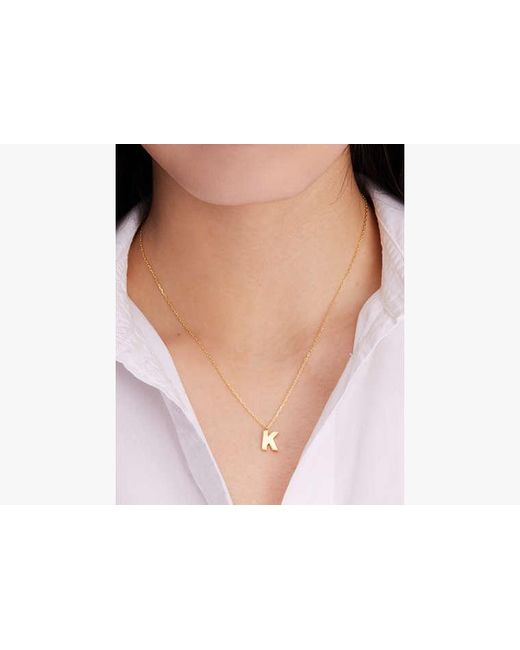 Kate Spade White Kate Spade Fine Love Letter A Initial Pendant