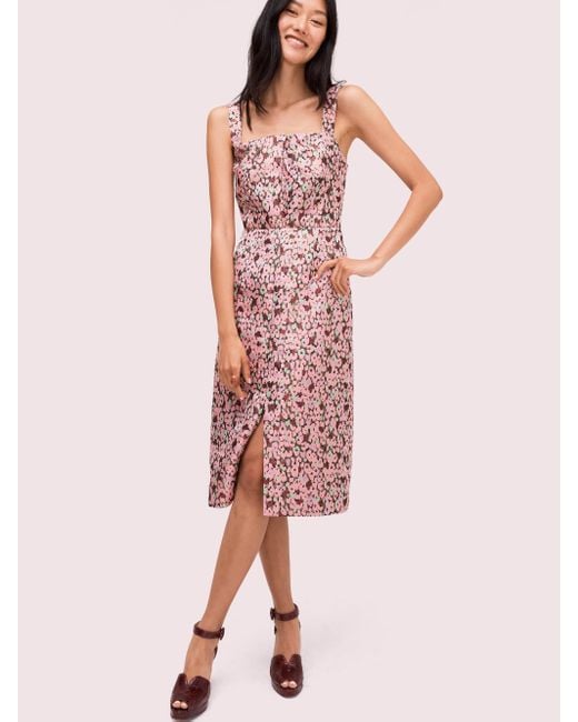 jacquard midi dress