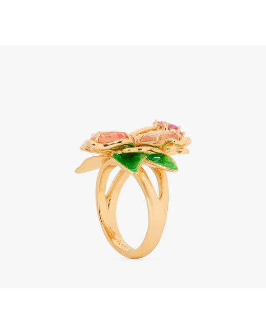 Kate Spade Multicolor Paradise Flower Cocktail Ring