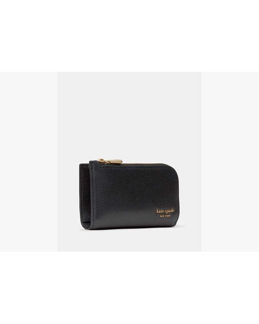 Kate Spade Black Devin Small Slim Bifold Wallet