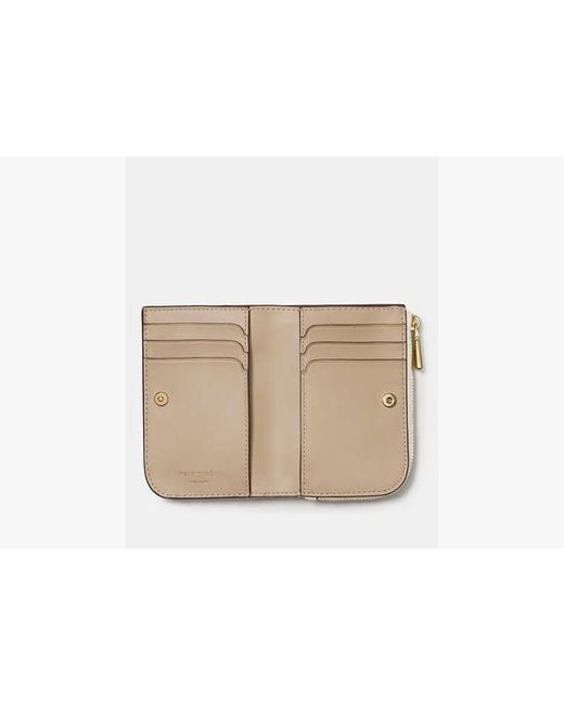 Kate Spade White Devin Small Compact Wallet