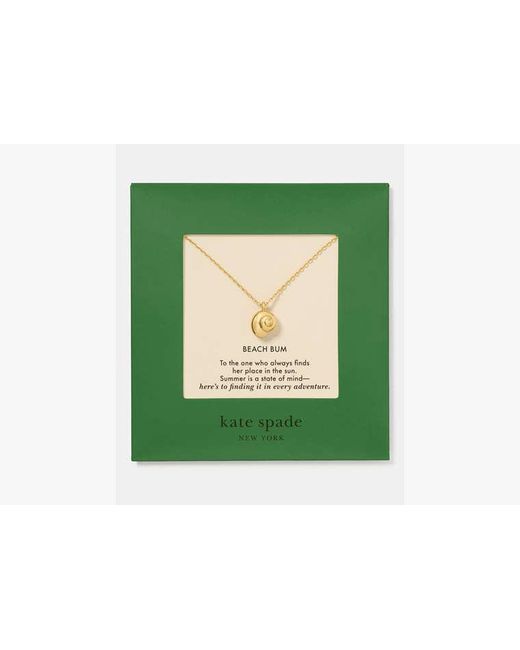 Kate Spade White Gifting Beach Bum Pendant