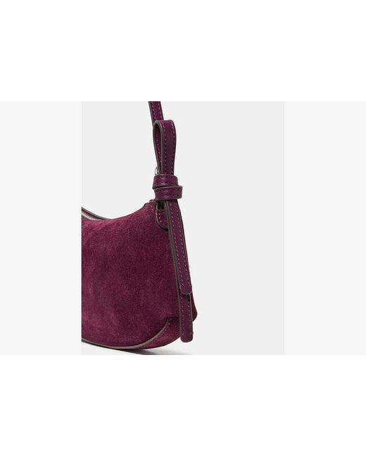 Kate Spade Purple Kate Spade Loop Suede Mini Bag