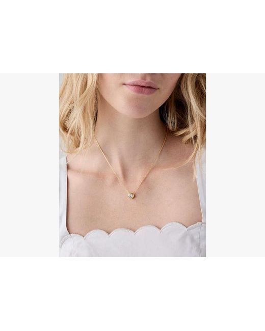 Kate Spade Metallic Round Stone Pendant