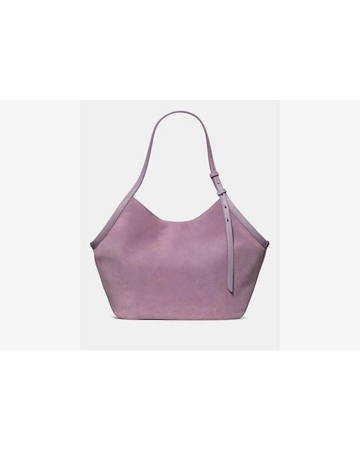 Kate Spade Purple Deco Suede Tulip Tote