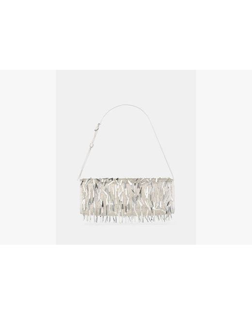 Kate Spade White Deco Embellished Soft Mini Shoulder