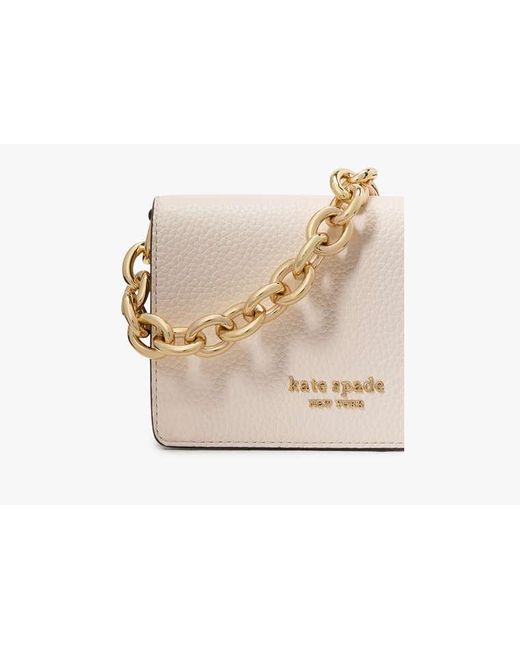 Kate Spade Natural Natasha Chain Card Case Crossbody