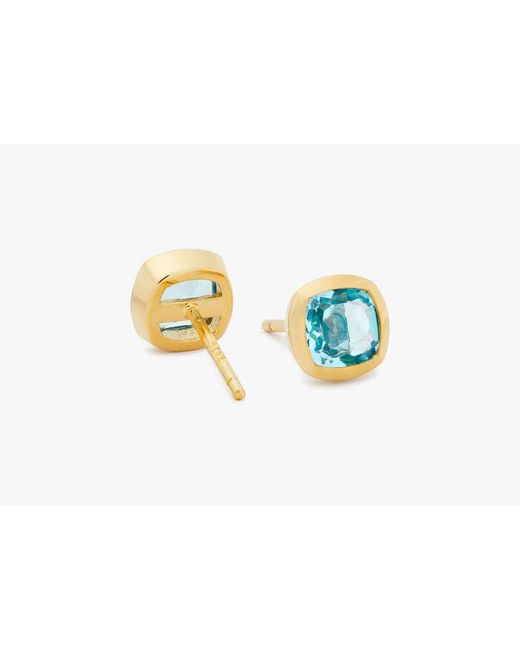 Kate Spade Blue Kate Spade Fine Time To Shine Gem Studs