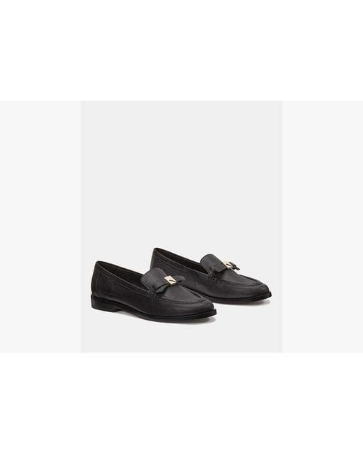 Kate Spade Black Deco Bow Loafer