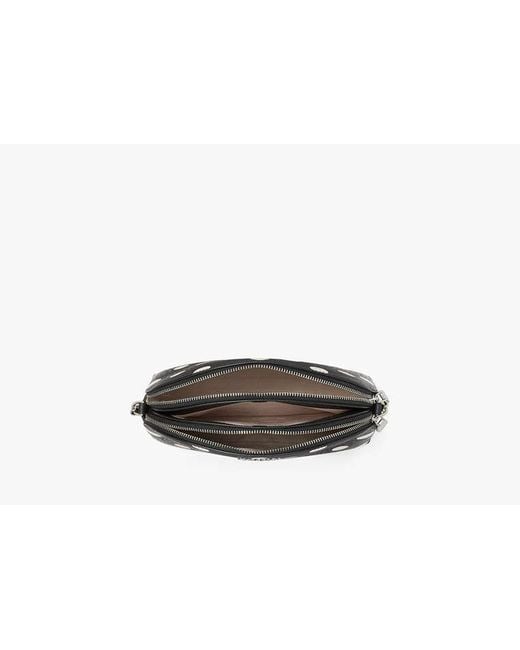 Kate Spade Black Morgan Sunshine Dot Double-Zip Dome Crossbody