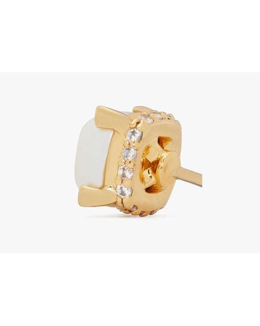 Kate Spade Metallic Little Luxuries 6mm Square Studs