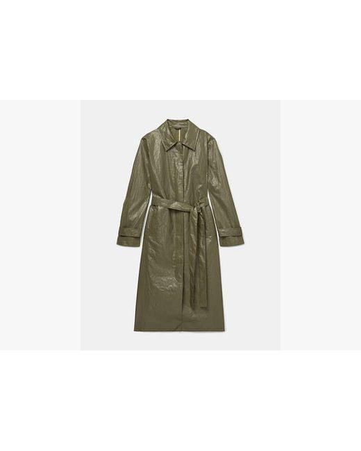 Kate Spade Green Belted Trench Coat