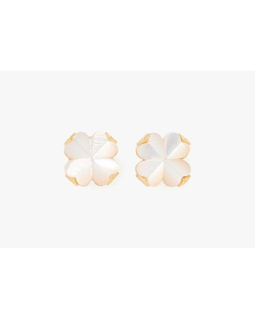 Kate Spade White Flower Studs