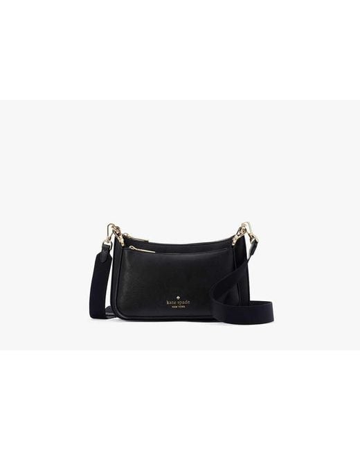 Kate Spade Black Duet Saffiano Leather Small Crossbody