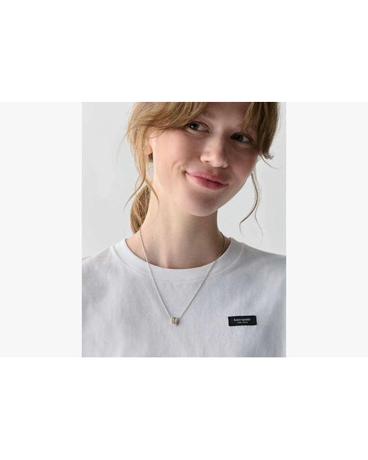Kate Spade White Molten Glass Pendant